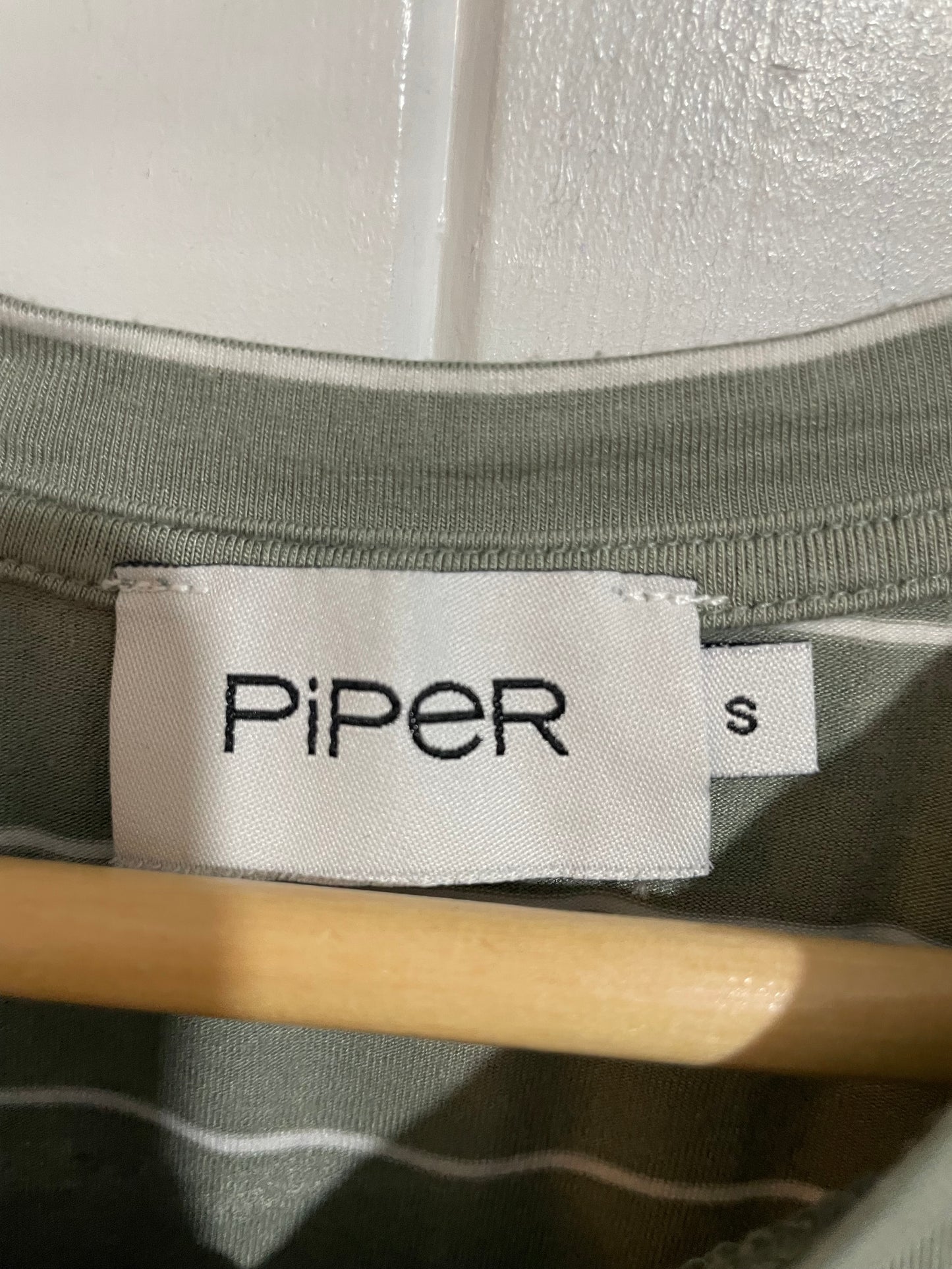 (S) Piper | Green Striped Tee