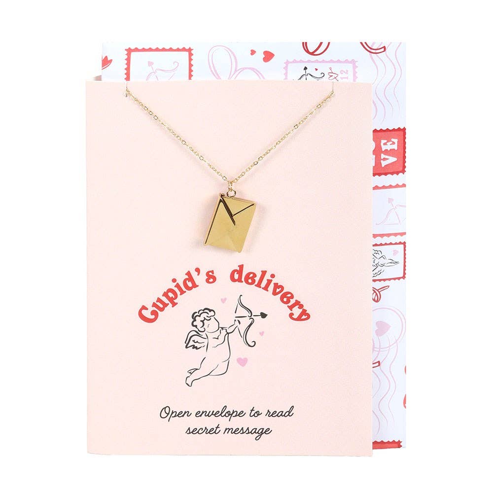 Image of Love Letter Locket Necklace on Greeting Card