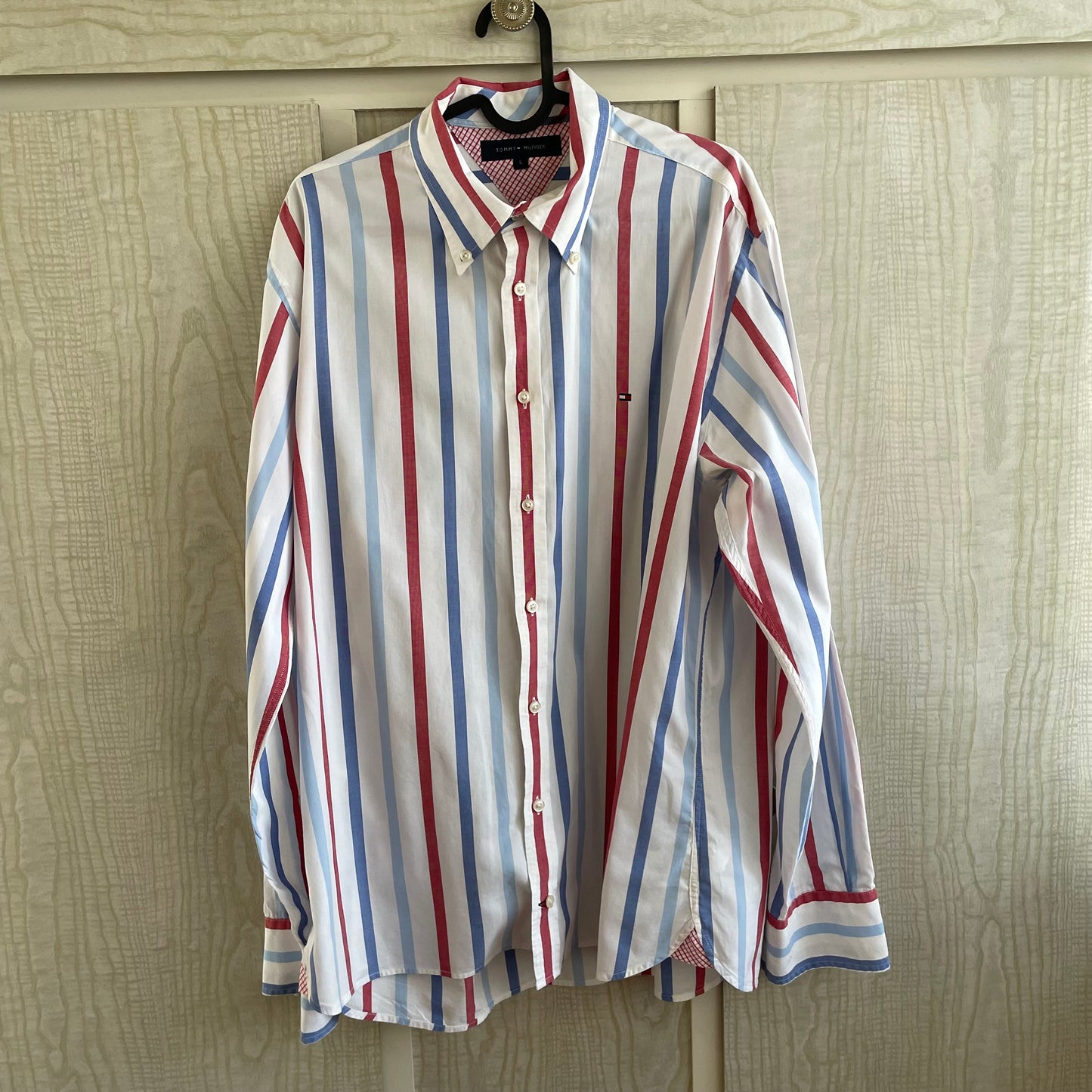 (L) Tommy Hilfiger LS Striped shirt