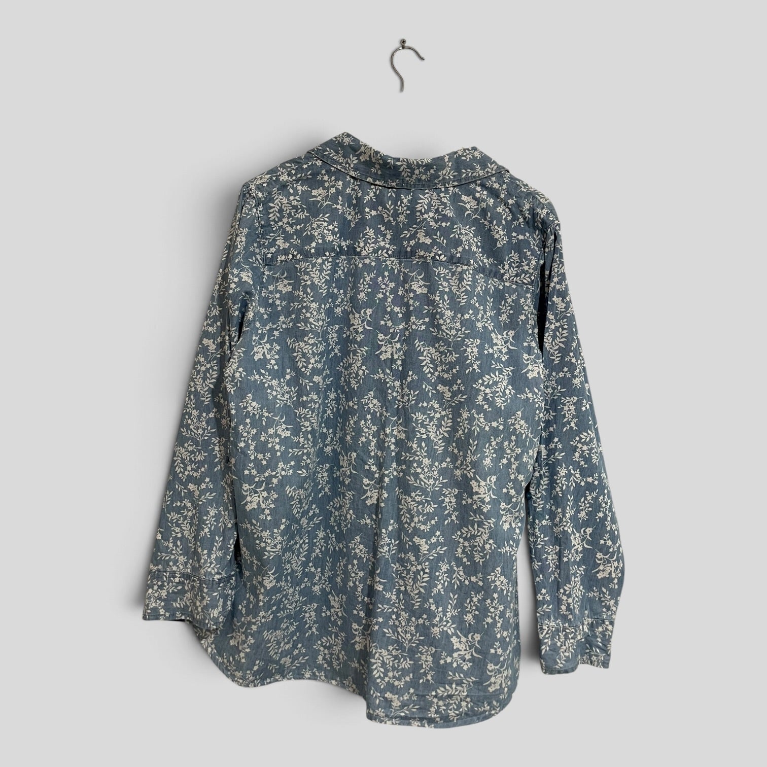 Image of (18) Millers | Blue Patterned LS Shirt