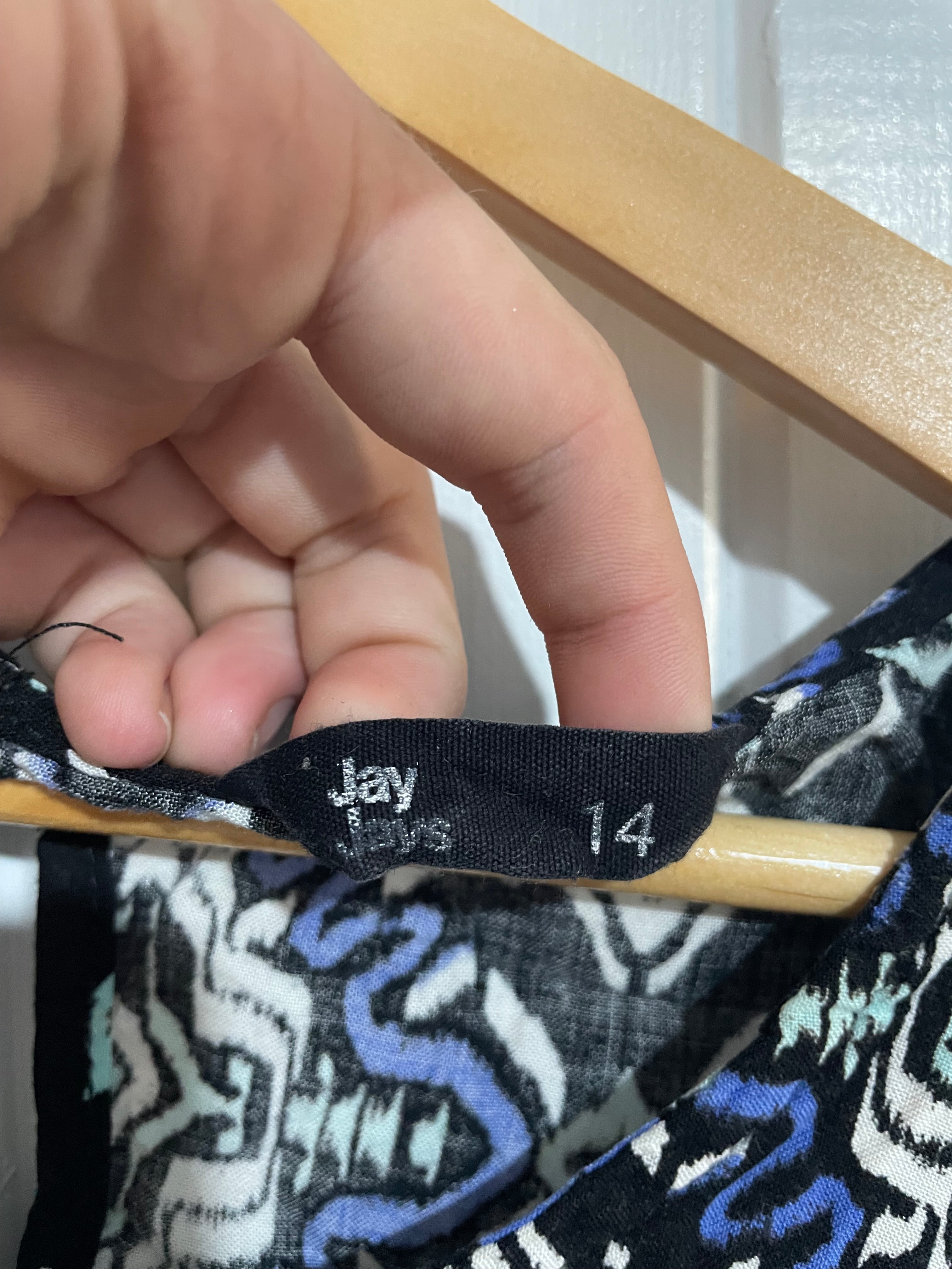Image of (14) Jay Jays | Navy Black Blouse