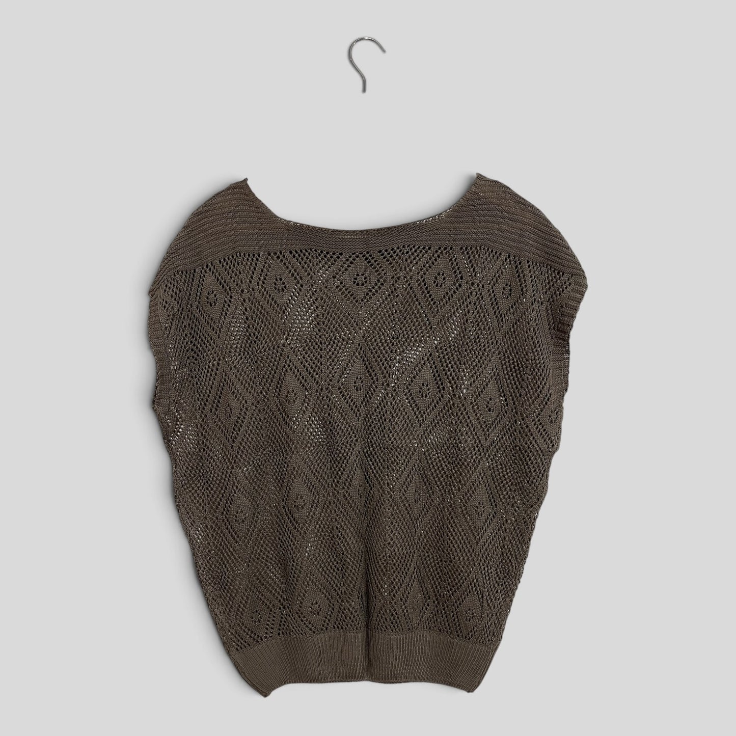 (M/L) Khaki Knit Blouse