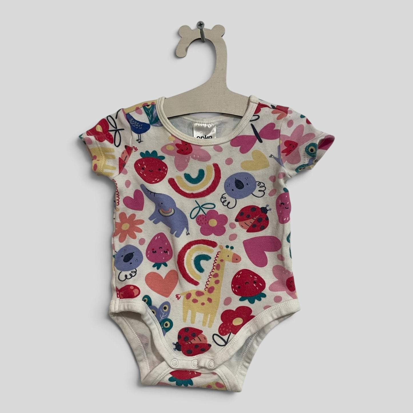 (000JNR) Anko | Rainbow Animals Bodysuit
