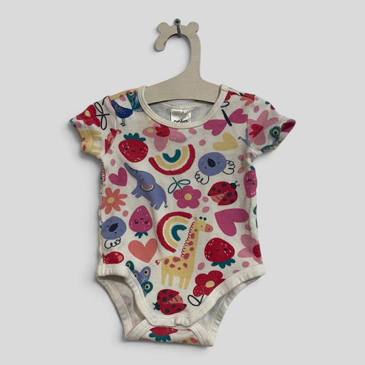(000JNR) Anko | Rainbow Animals Bodysuit