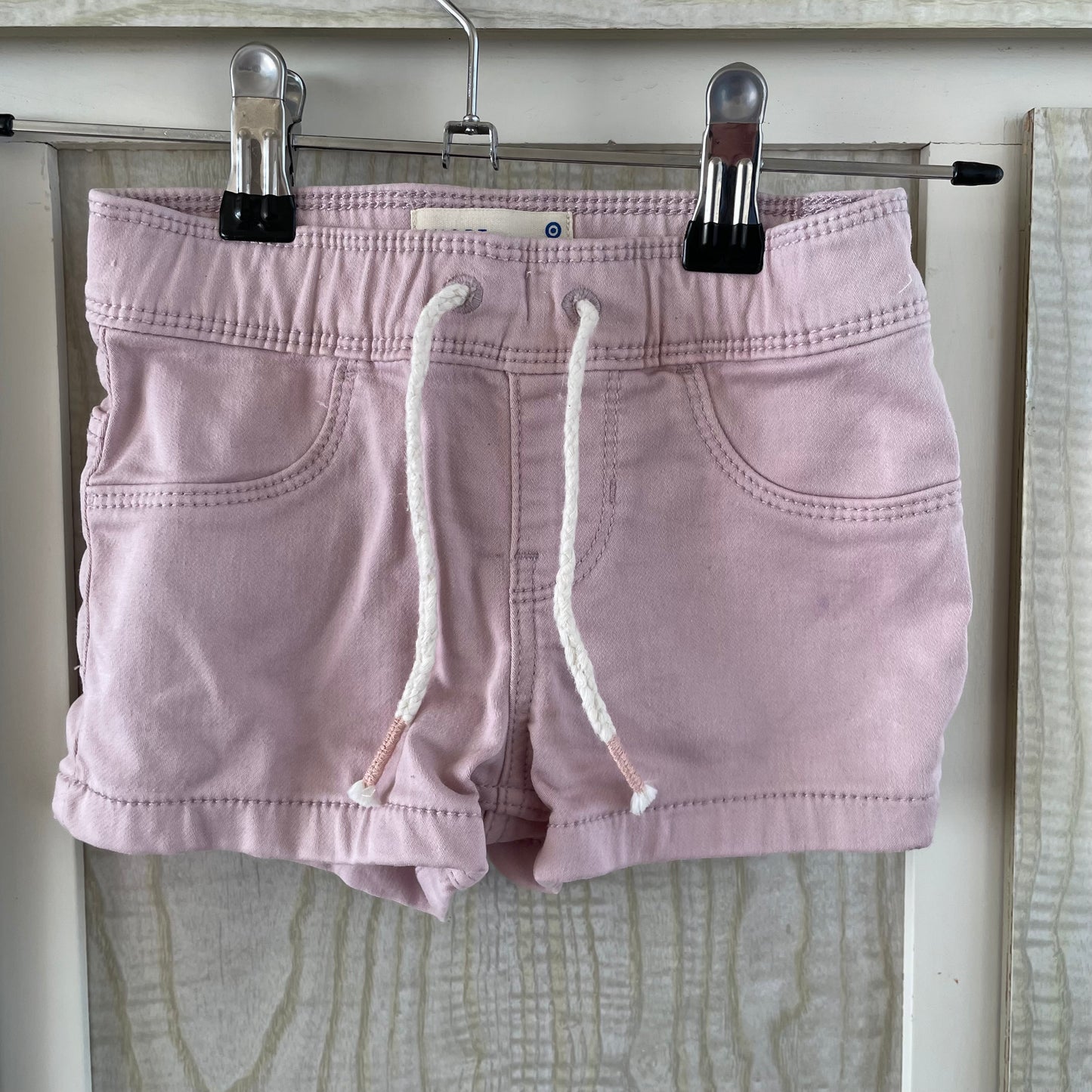 (1) Pink Denim Shorts