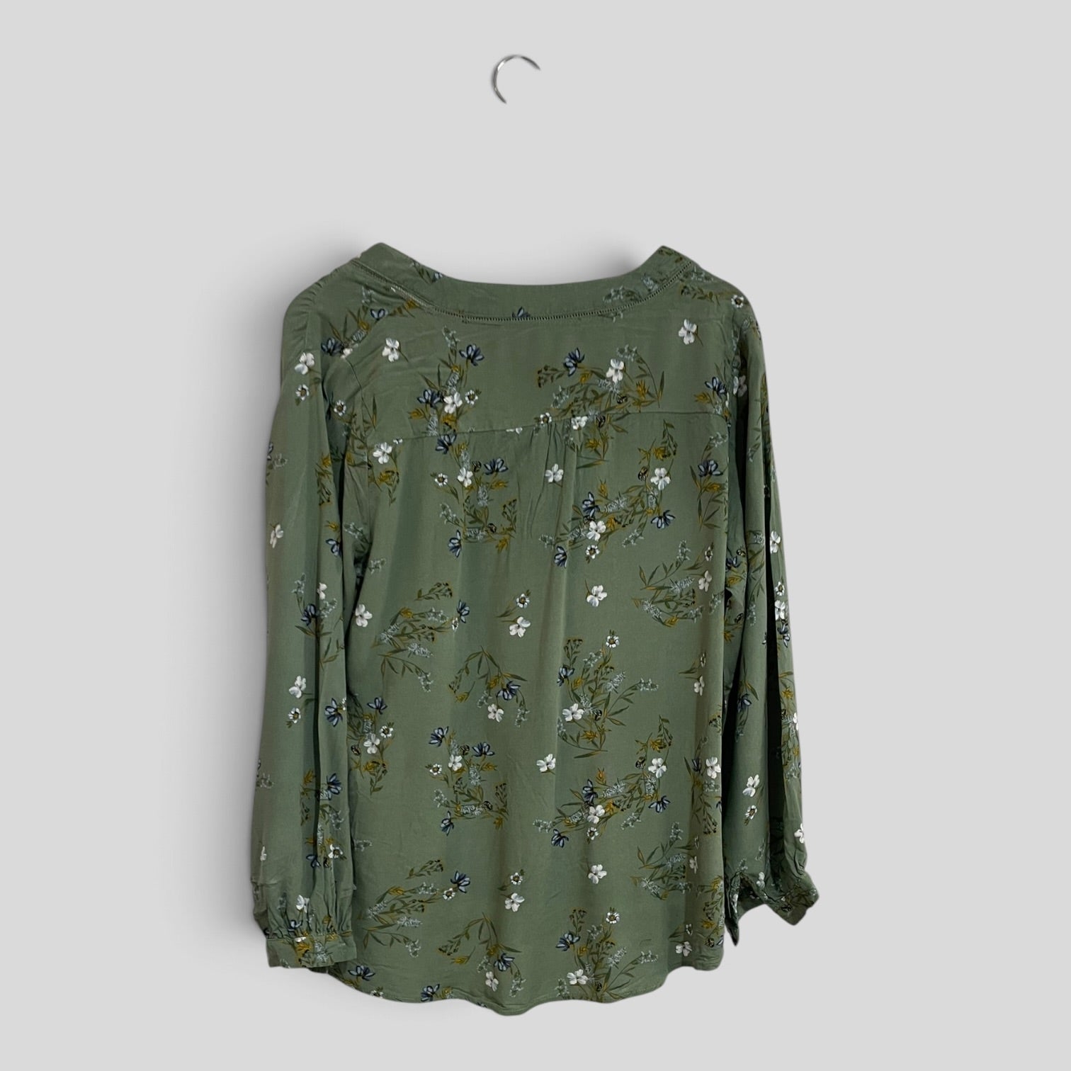 Image of (16) Millers | Green LS Blouse