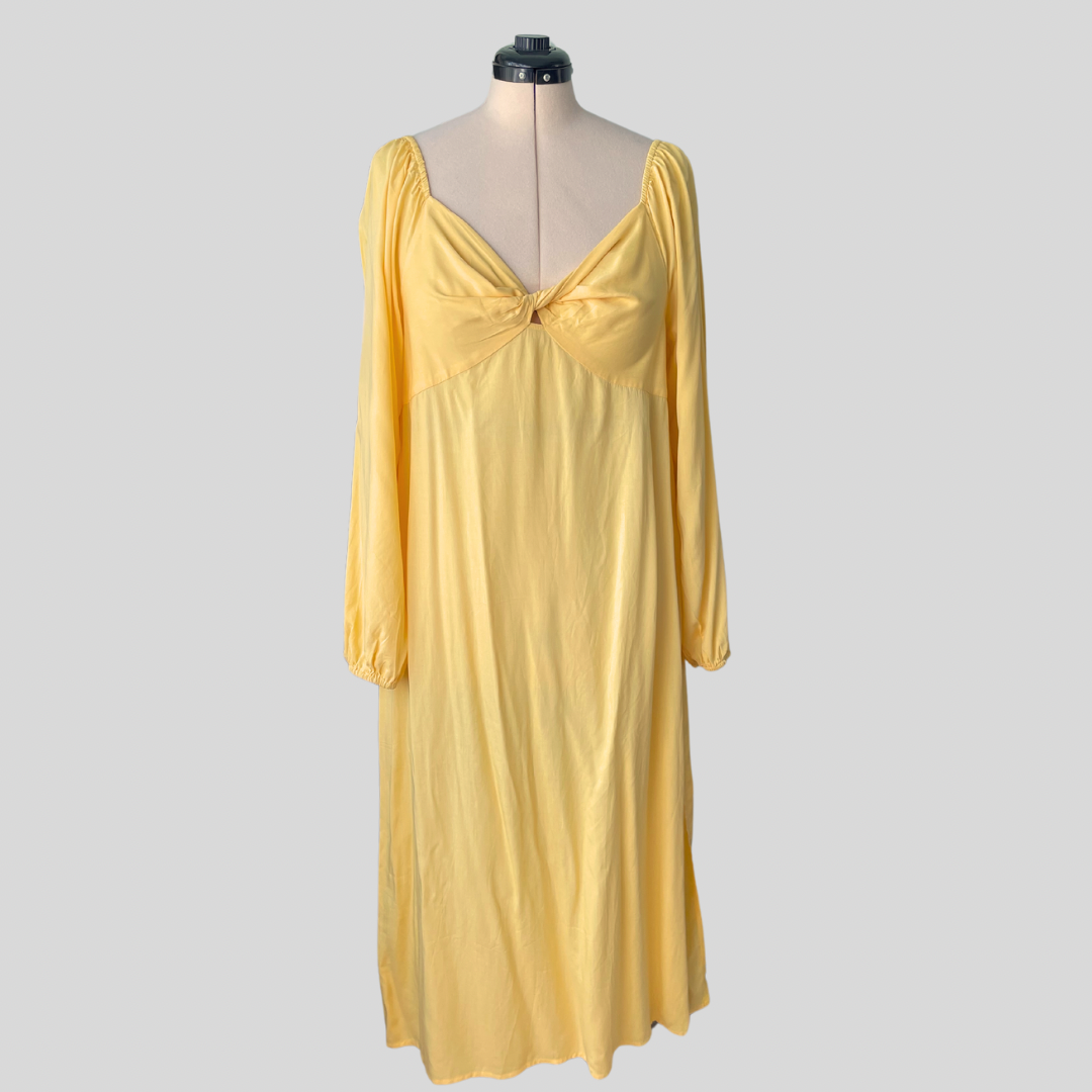 (16) BNWT Abby Dress Maternity Yellow