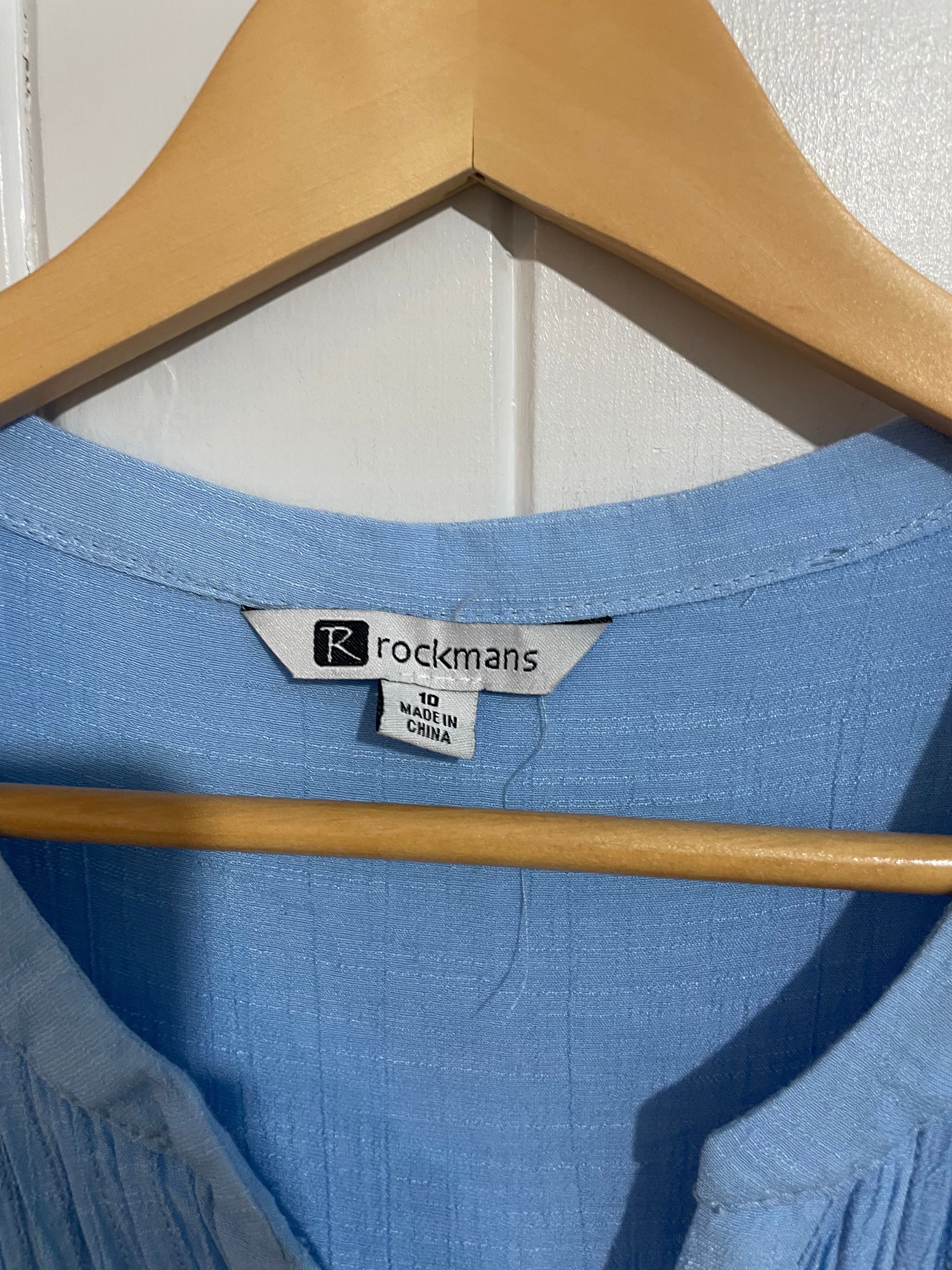 Image of (10) Rockmans | Blue Dress