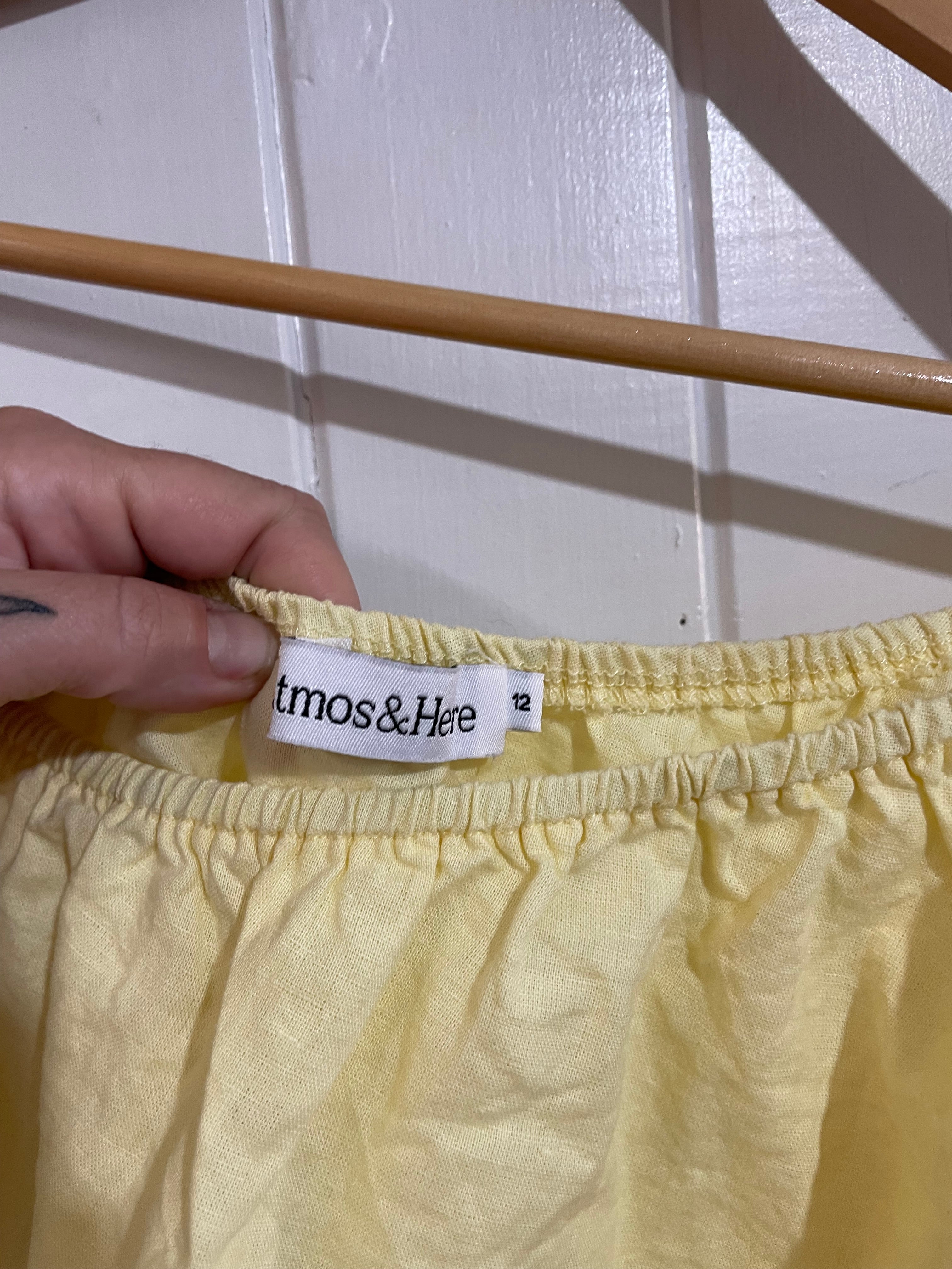 Image of (12) Atmos & Here | Yellow Blouse