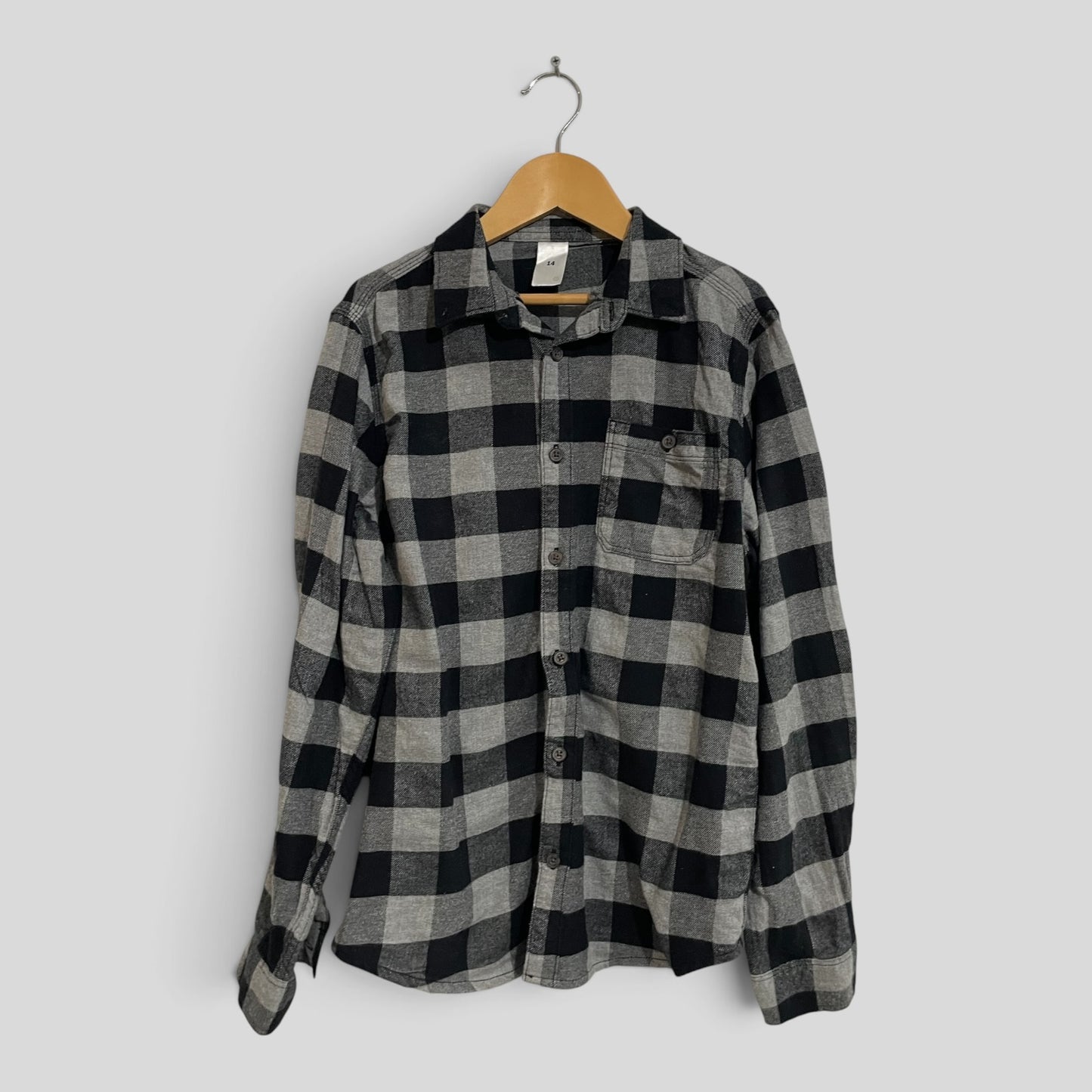 (14JNR) Target | LS Flannelette Shirt