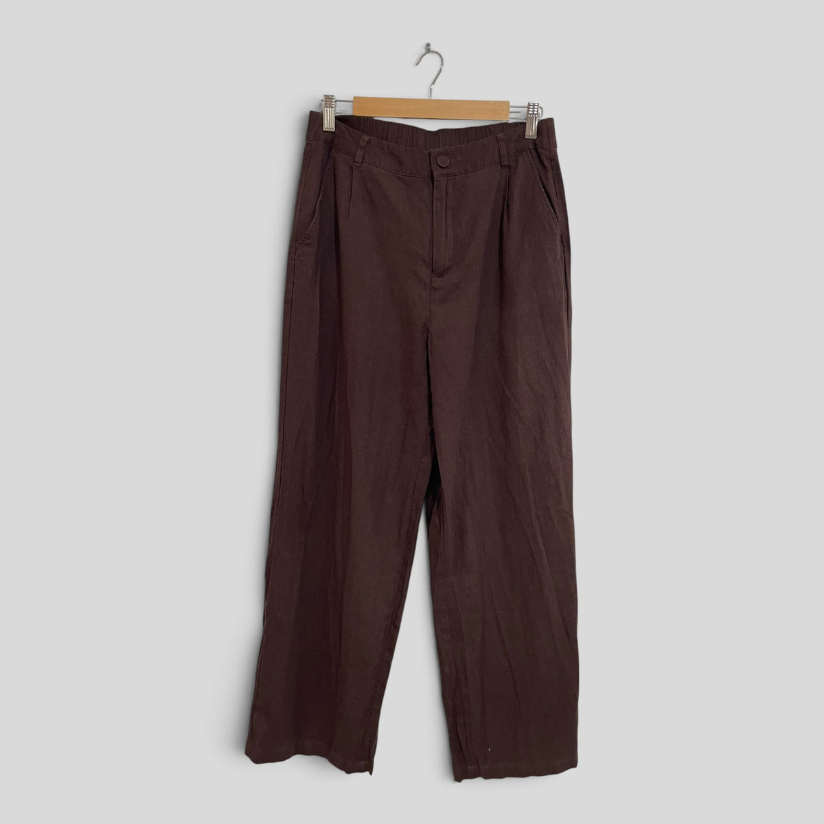 (12) Anko | Brown Linen Pants