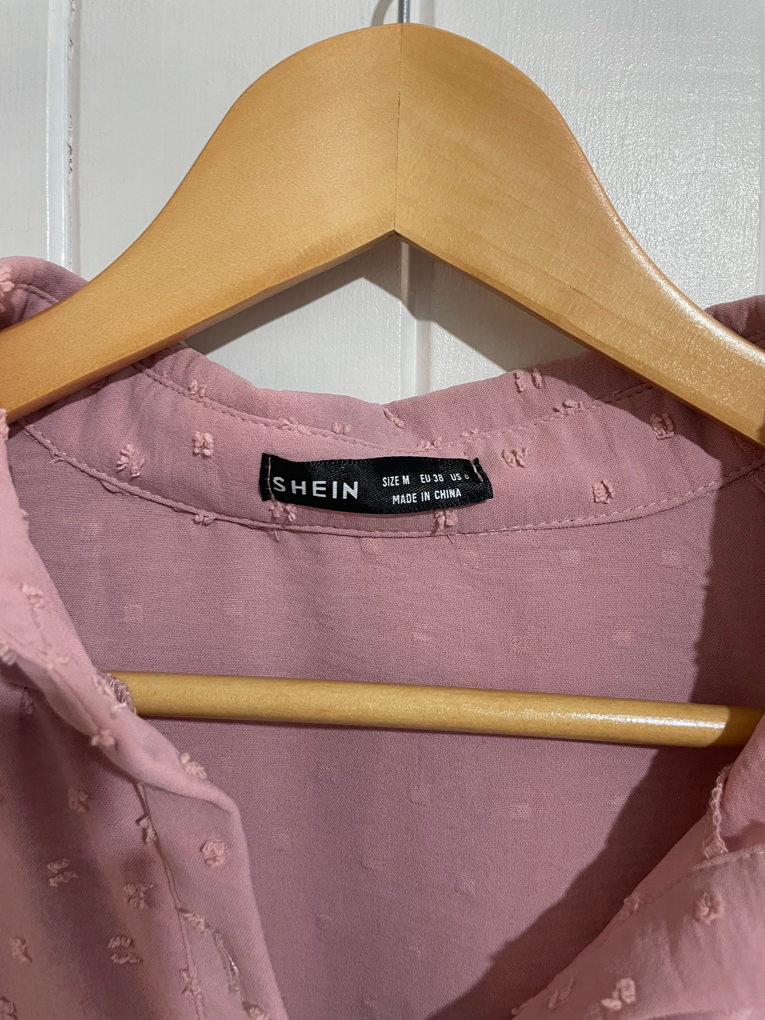 Image of (M) Shein | LS Pink Blouse