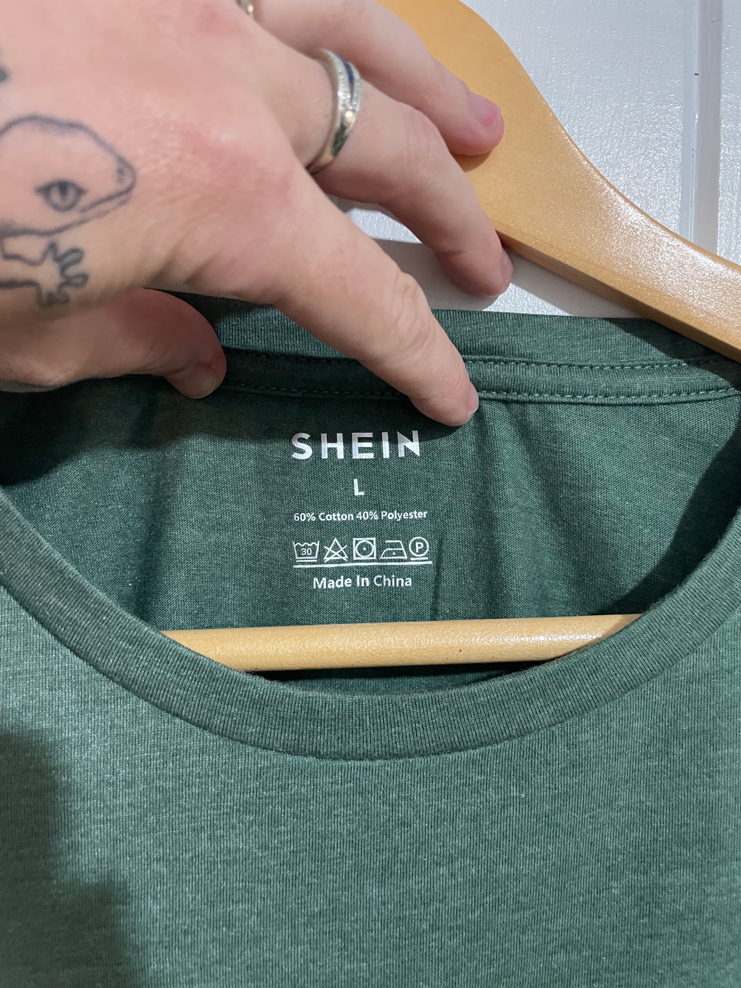Image of (L) Shein | Green Chicken Tee