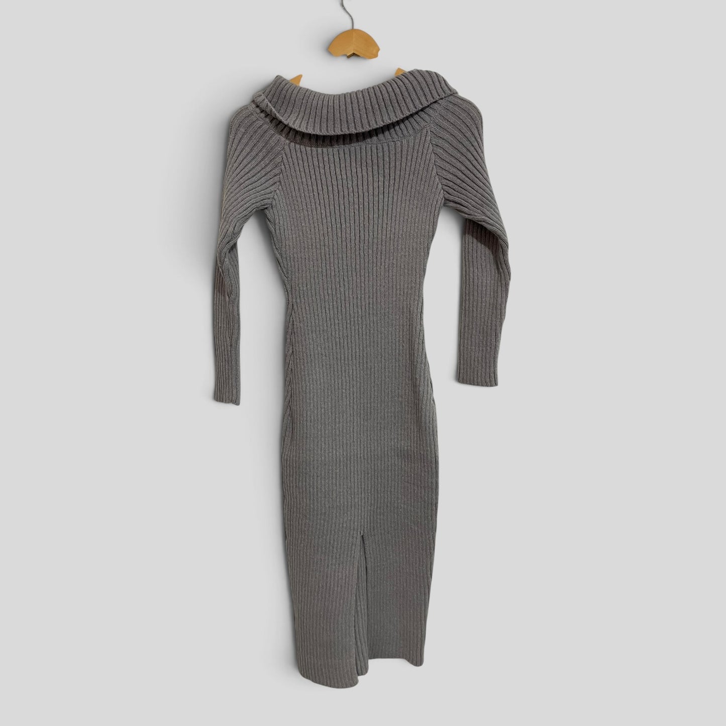 (S) Shein | Grey Knit LS Dress