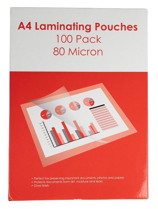 LAMINATING POUCH GNS BASIC A4 80 MICRON PK100