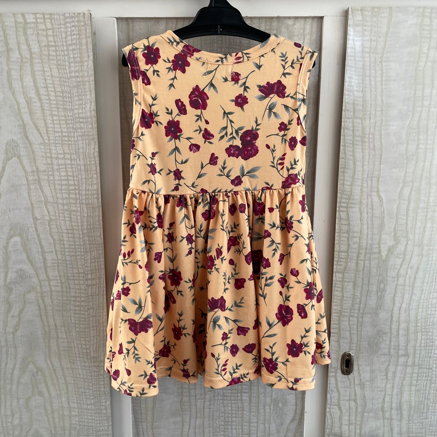 (1) Arlows Closest Yellow Red Roses Dress