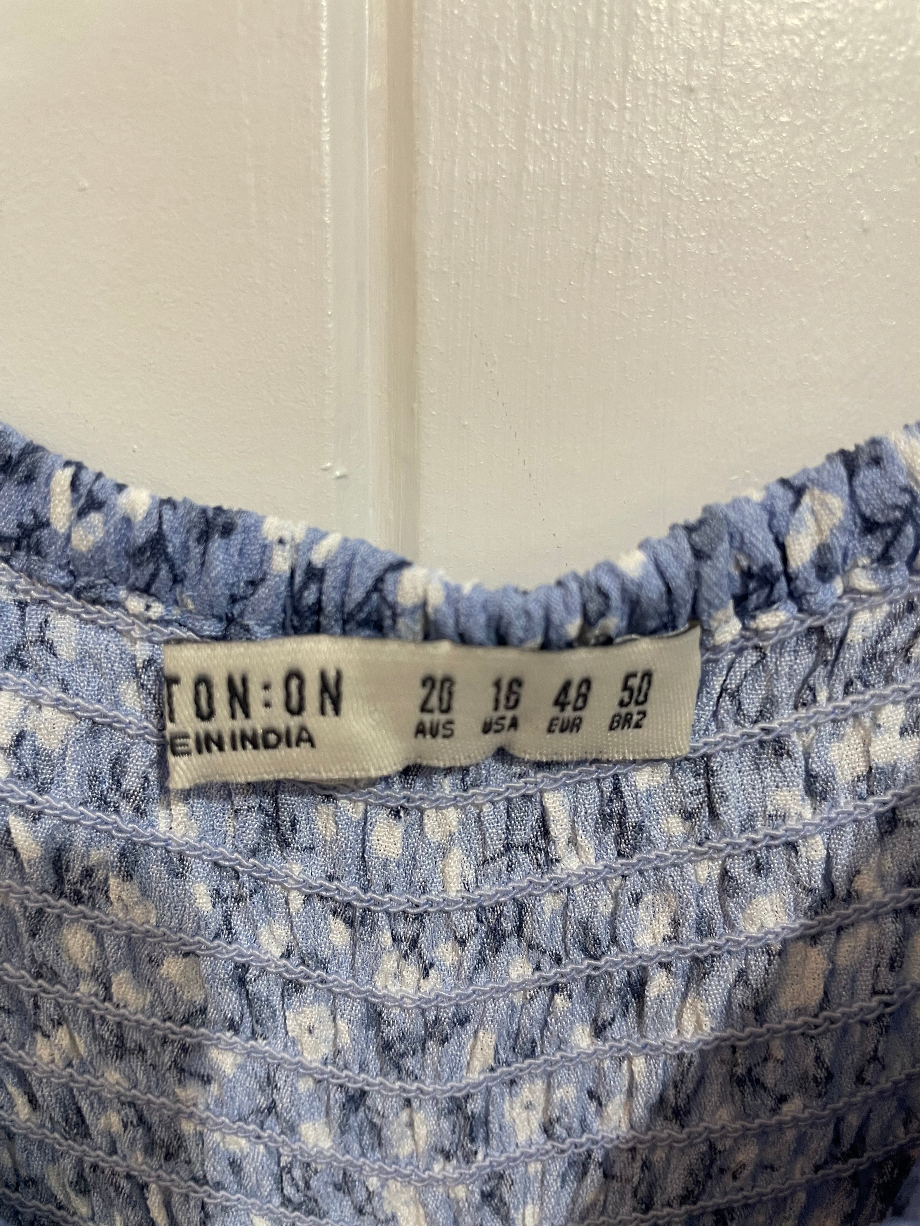 Image of (20) Cotton On | Blue Floral Dress
