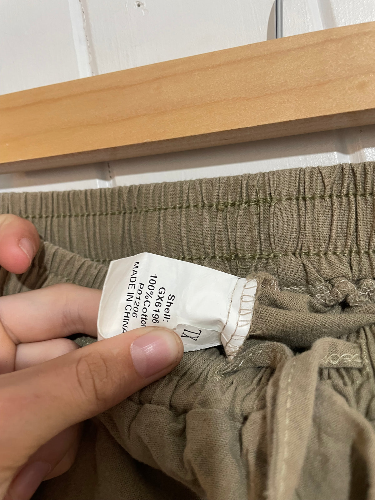 (XL) Green Cotton Shorts