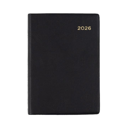 DIARY 2026 COLLINS BELMONT A7 137.V99 PVC POCKET 1DTP BLACK