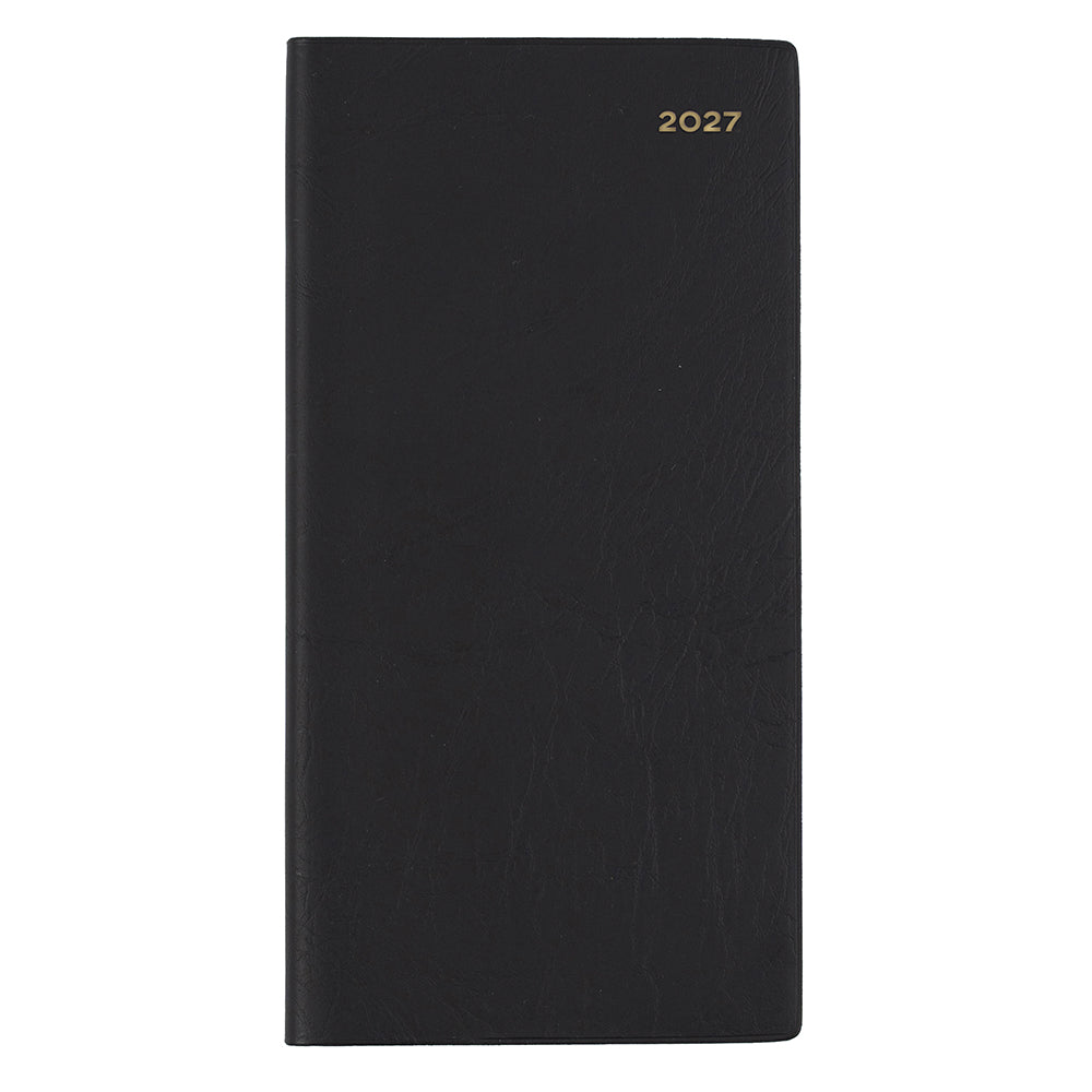 Image of COLLINS BELMONT B6/7 377P.V99 PVC SLIM WTV PORT BLACK DIARY 2027