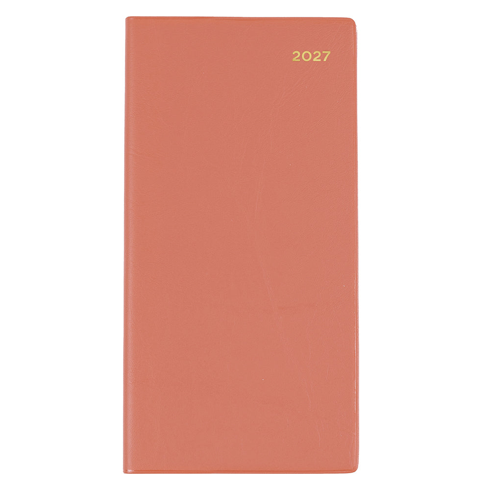 Image of COLLINS BELMONT B6/7 377P.V99 PVC SLIM WTV PORT NEW ORANGE DIARY 2027