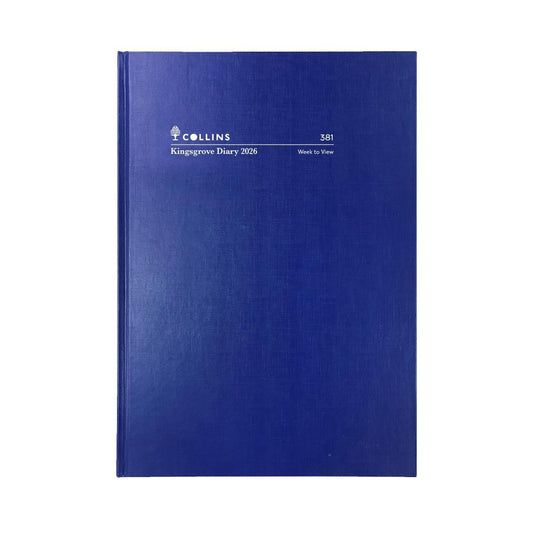 DIARY 2026 COLLINS KINGSGROVE A5 381.P59 WTV BLUE