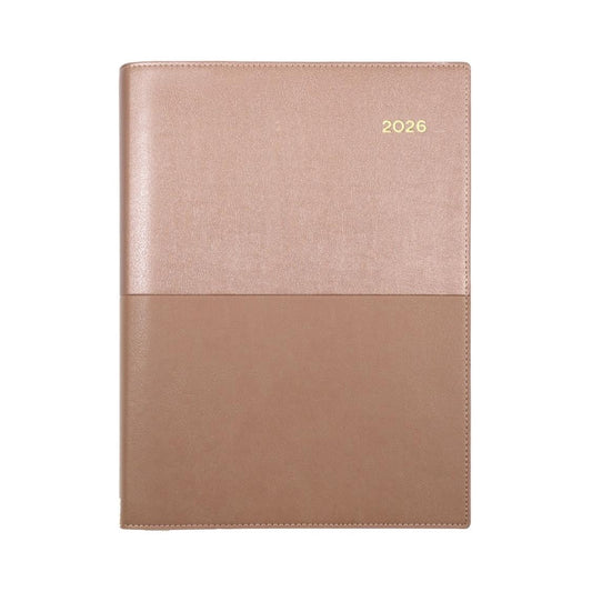 DIARY 2026 COLLINS VANESSA A4 145.V49 1DTP ROSE GOLD