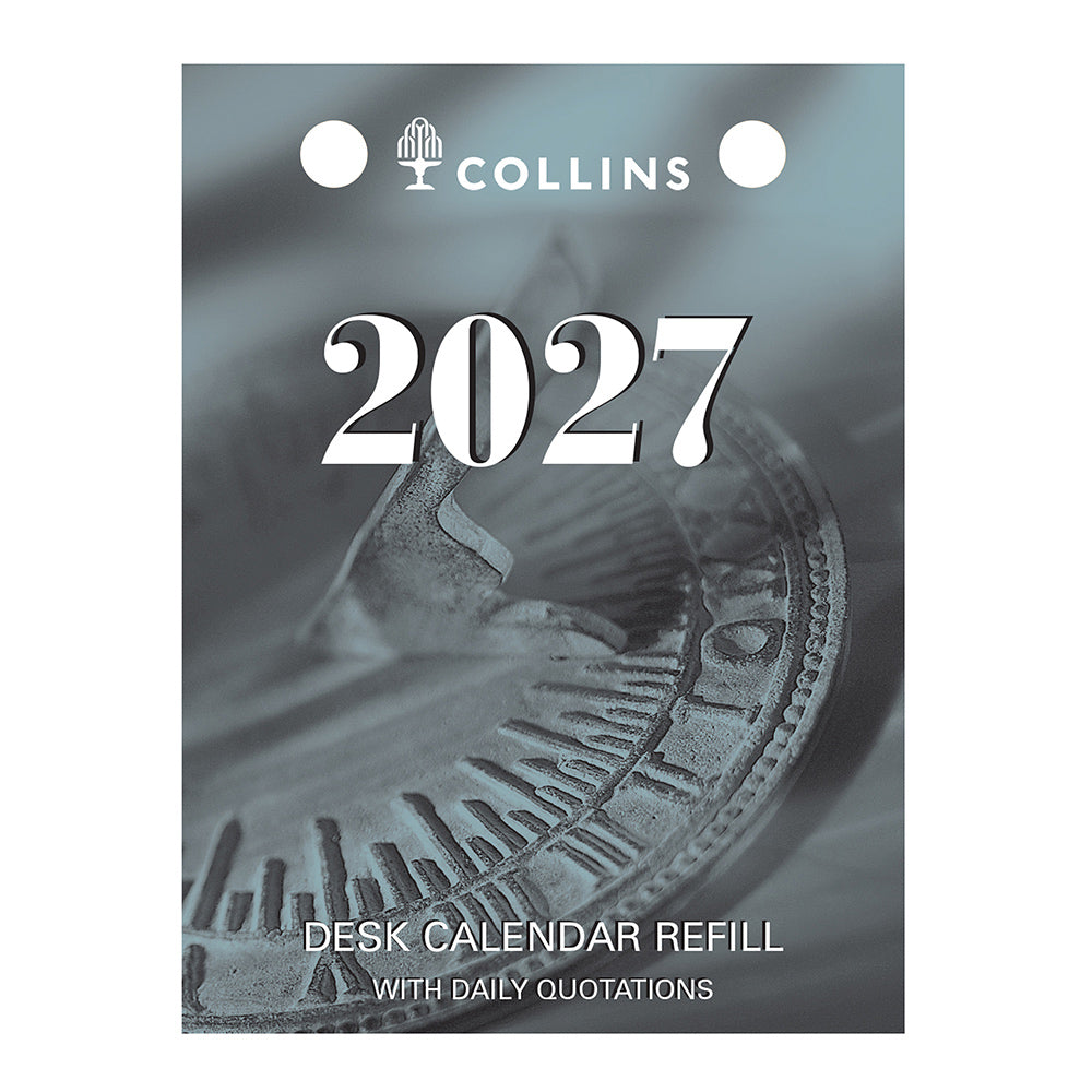 Image of DESK CALENDAR REFILL COLLINS 2027 76X102MM DCRT TOP PUNCH