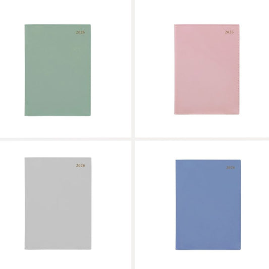 DIARY 2026 CUMBERLAND SOHO 57SSH A5 PVC SPIRAL WTV ASSORTED