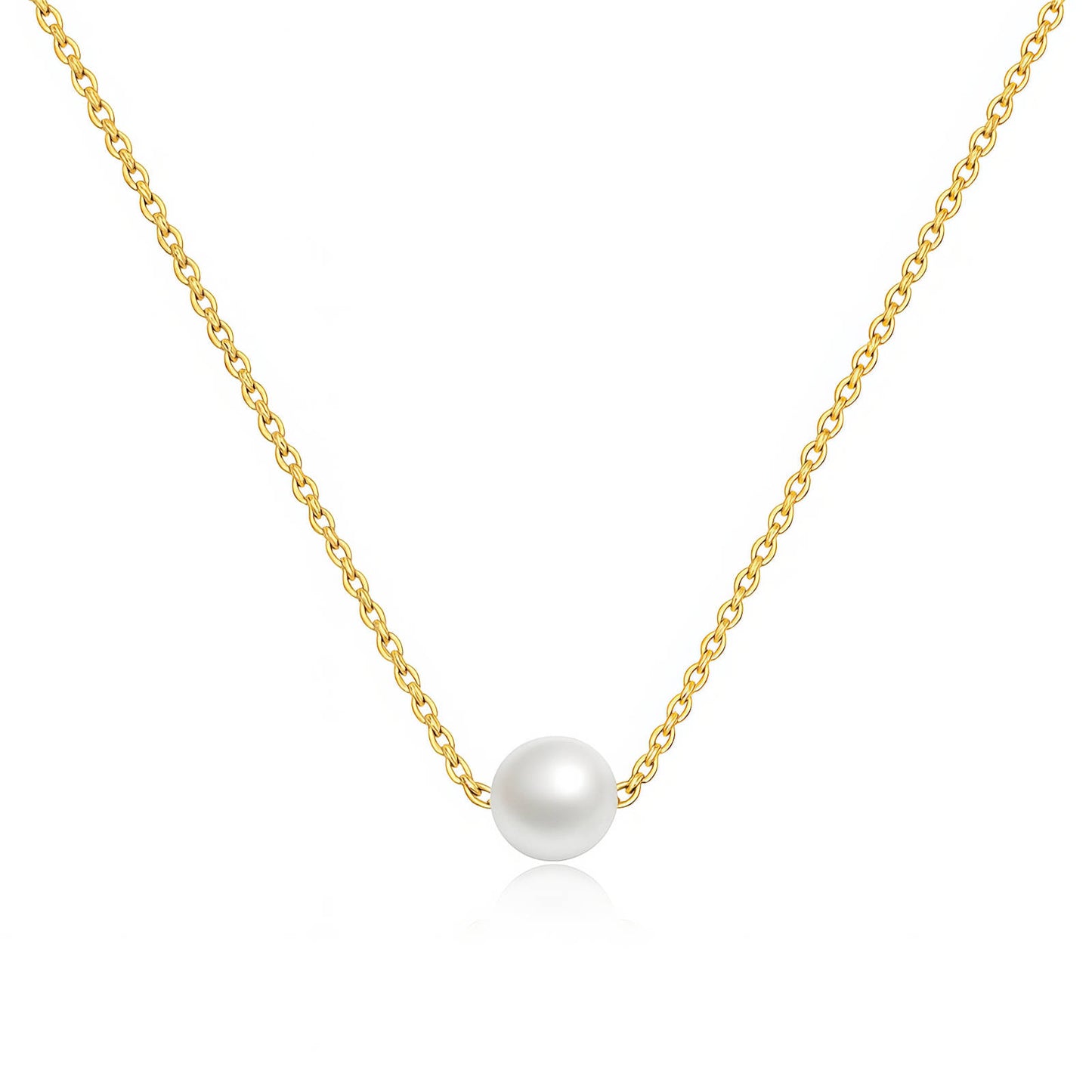 'Wayfarer' Necklace, 18K Gold Plated Steel