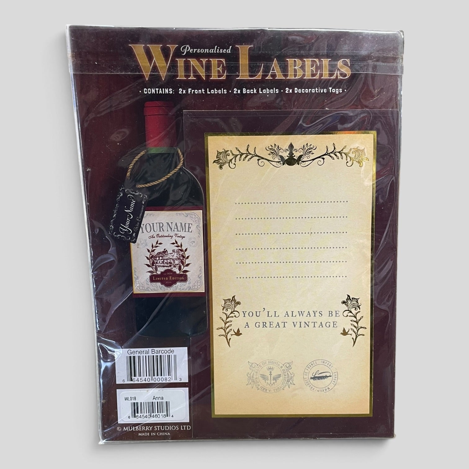 Image of Anna | Personalised Wine Label | BWNT