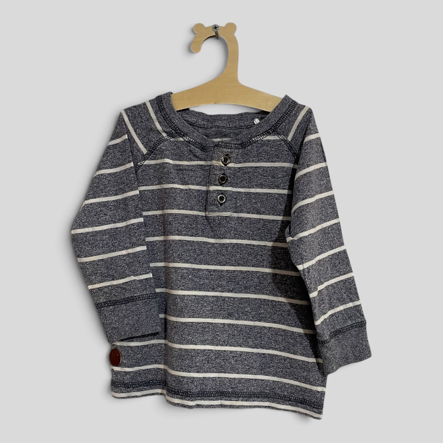 (1JNR) Striped LS Shirt