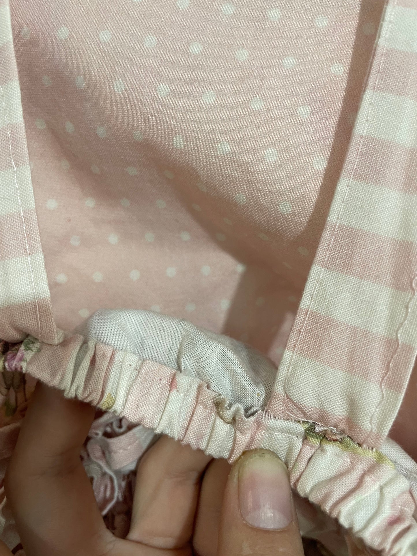 (000JNR) Pink Easer Bunny Overalls