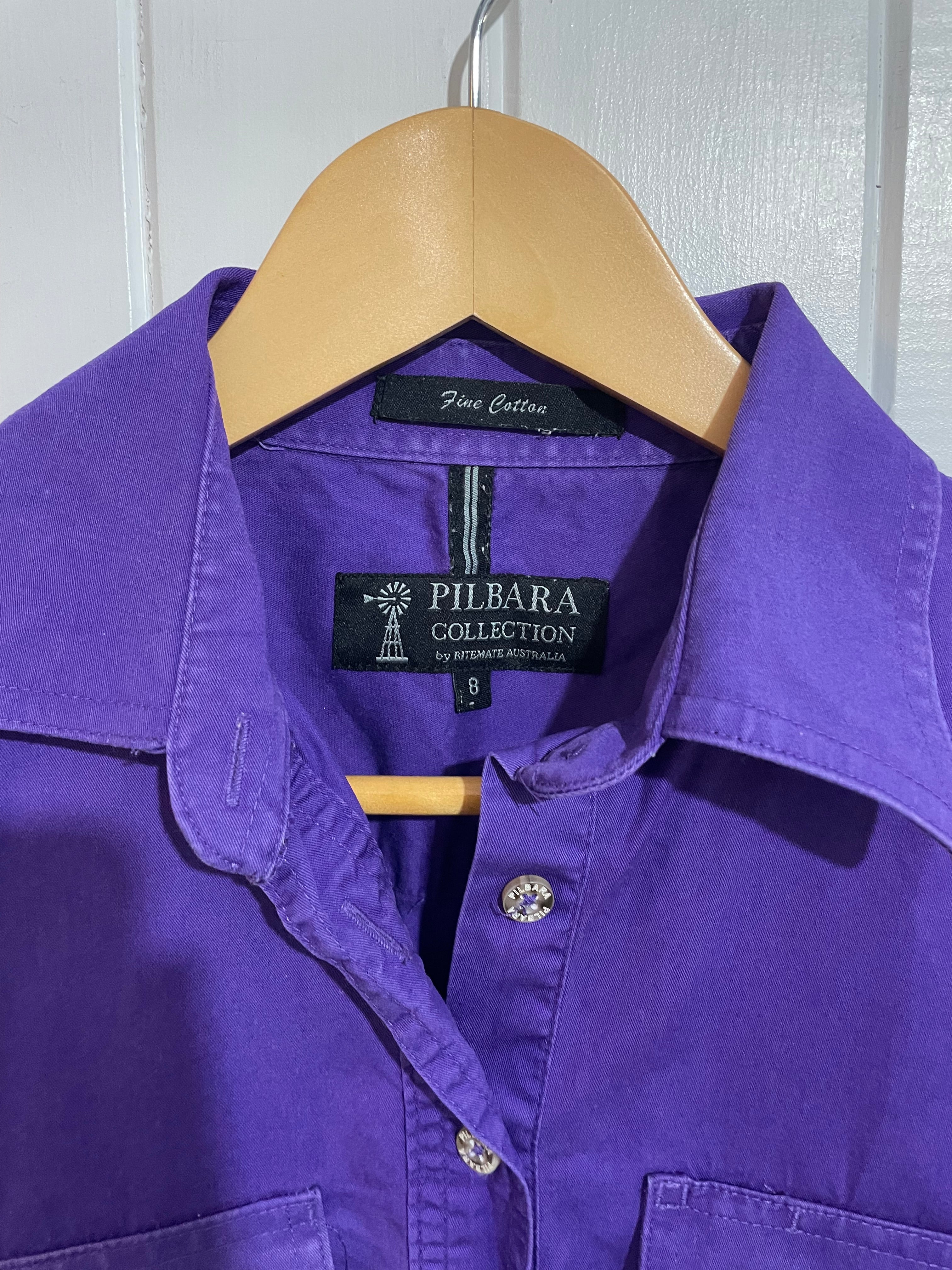 Image of (8) Pilbara | Purple Work Shirt