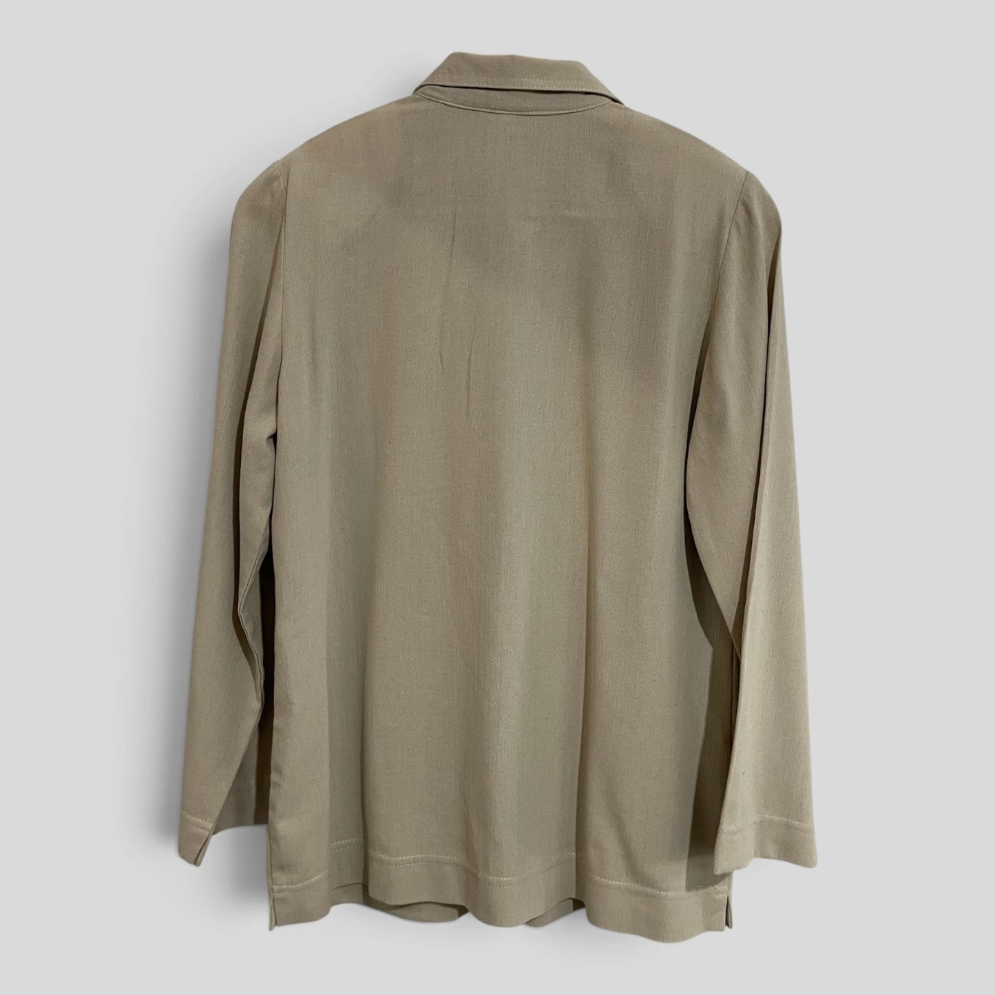 (S) Renzi Vorsa | Beige LS Blouse