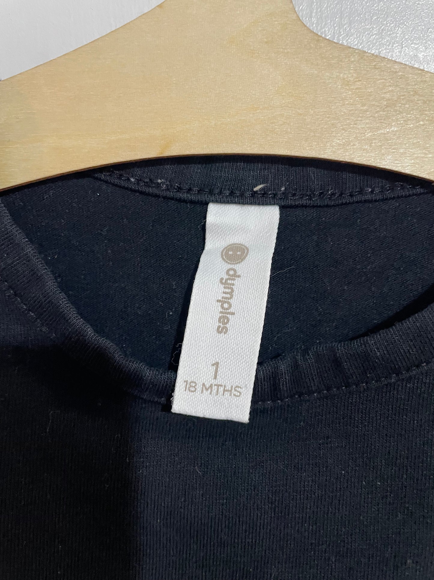 (1JNR) Dymples | LS Black Shirt