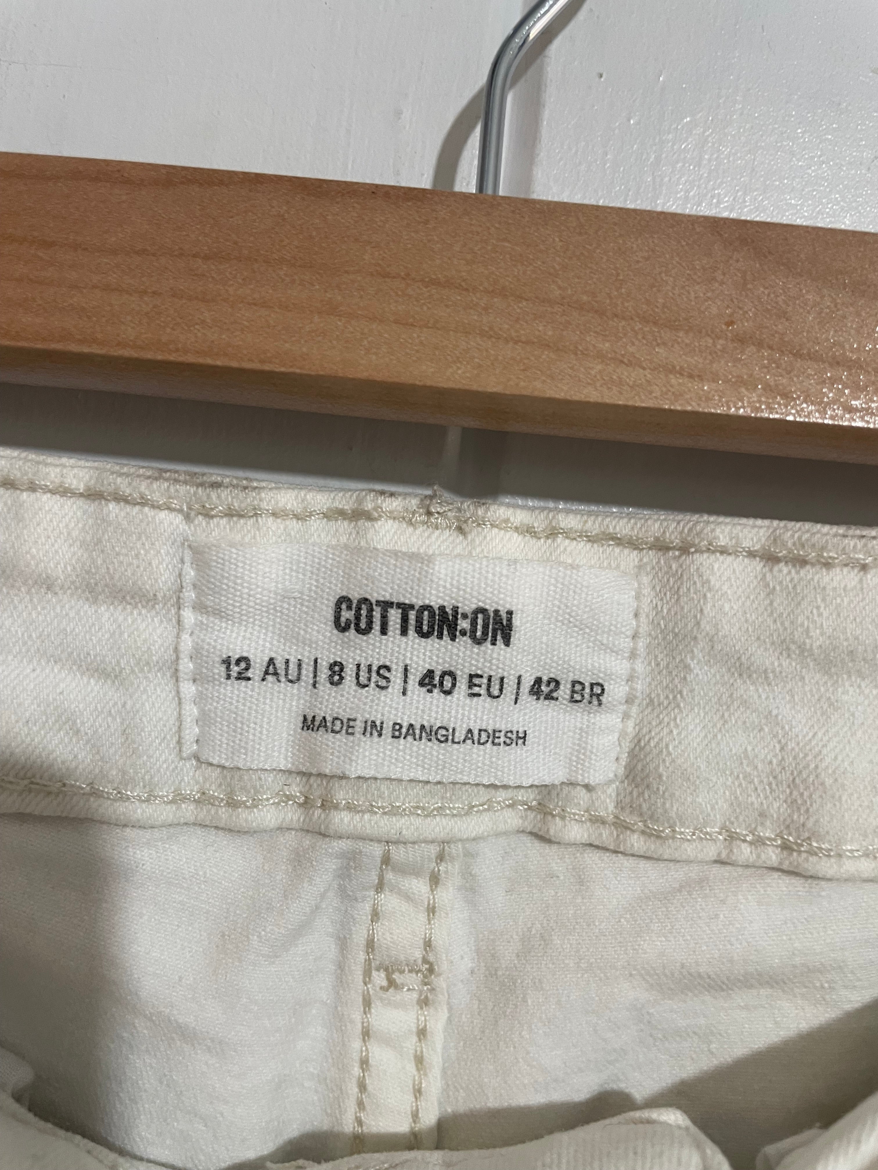 Image of (12) Cotton On | White Original Flare Jeans