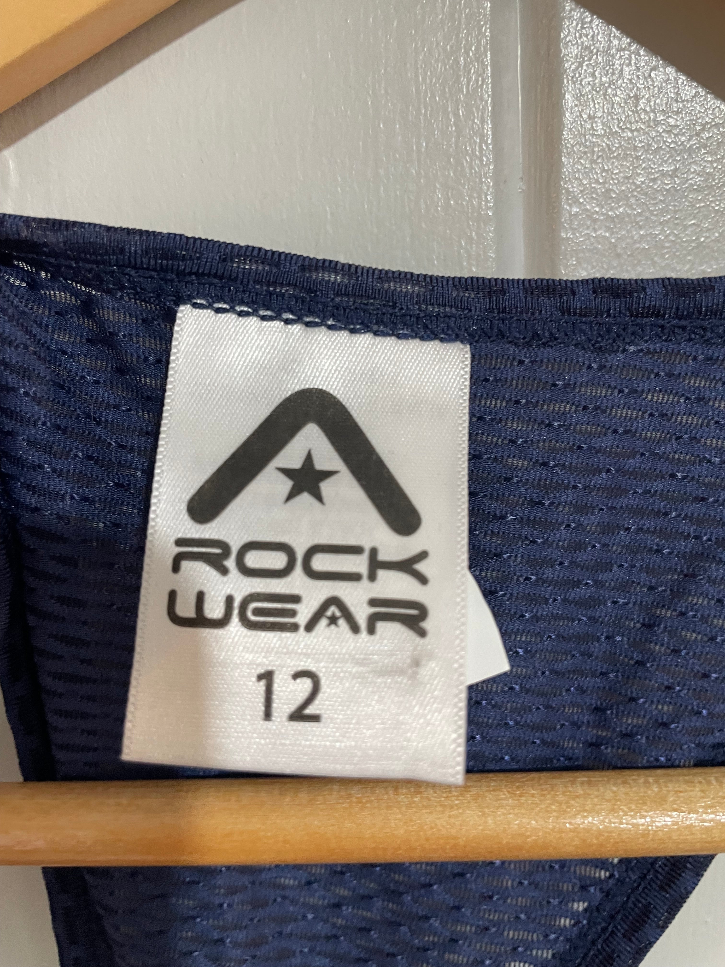 Image of (12) Rockwear | Navy Patterned Singlet