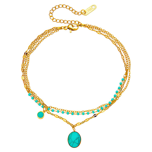 'Horizon' Bracelet, 18K Gold Plated Steel