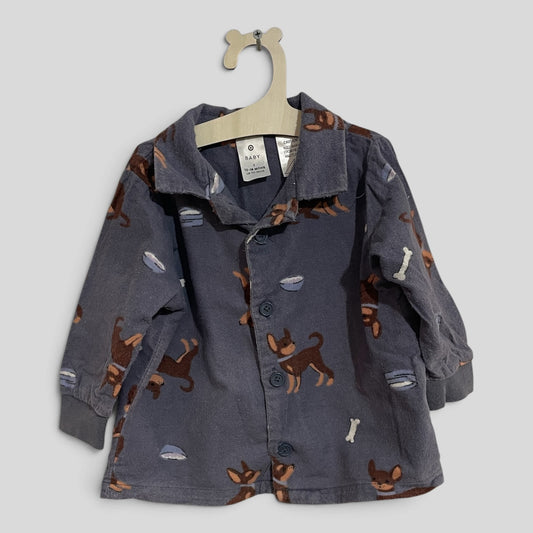 (1JNR) Target | Dog Flanellette PJ Shirt