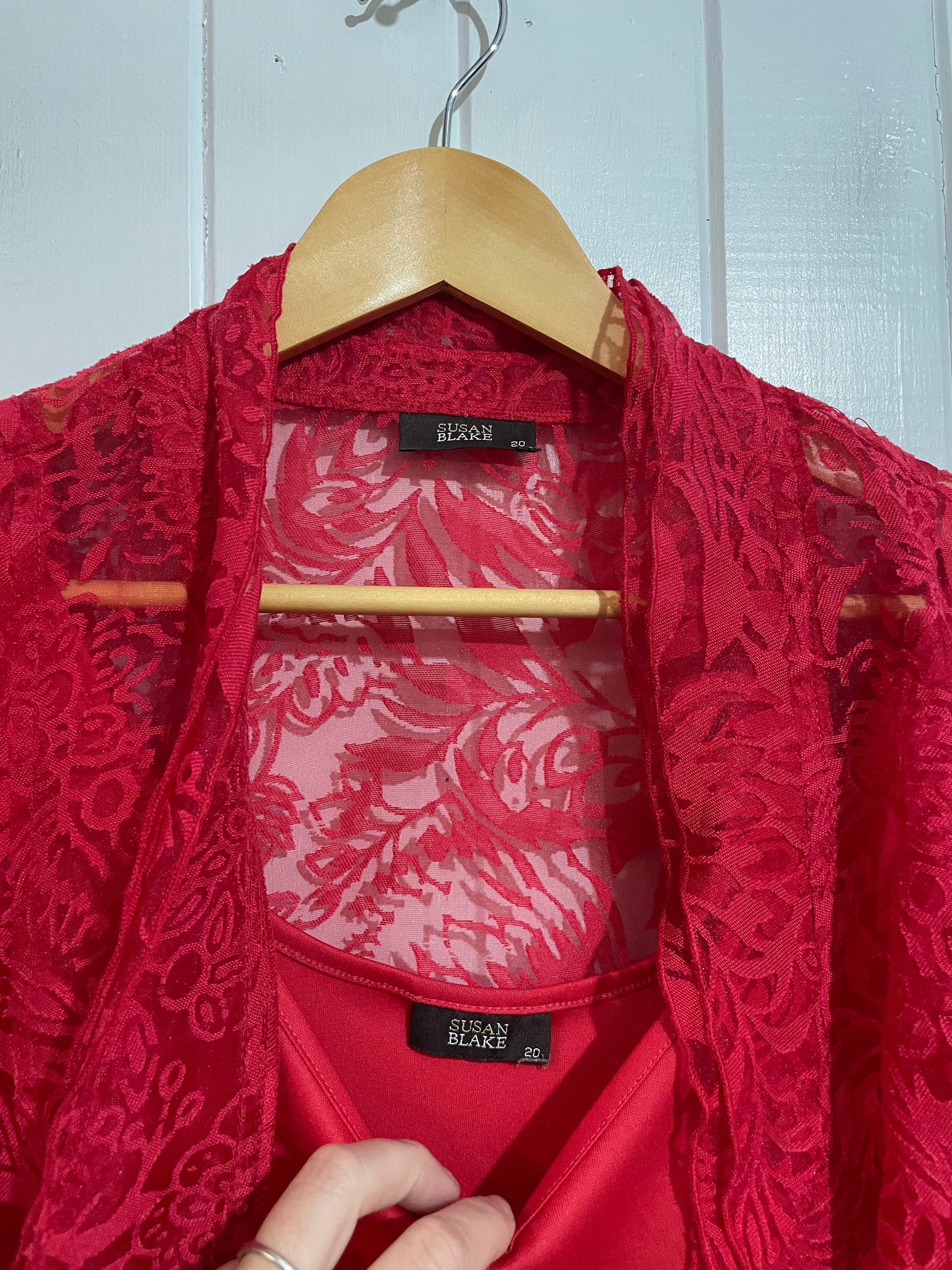 Image of (20) Susan Blake | Red 2pc Set