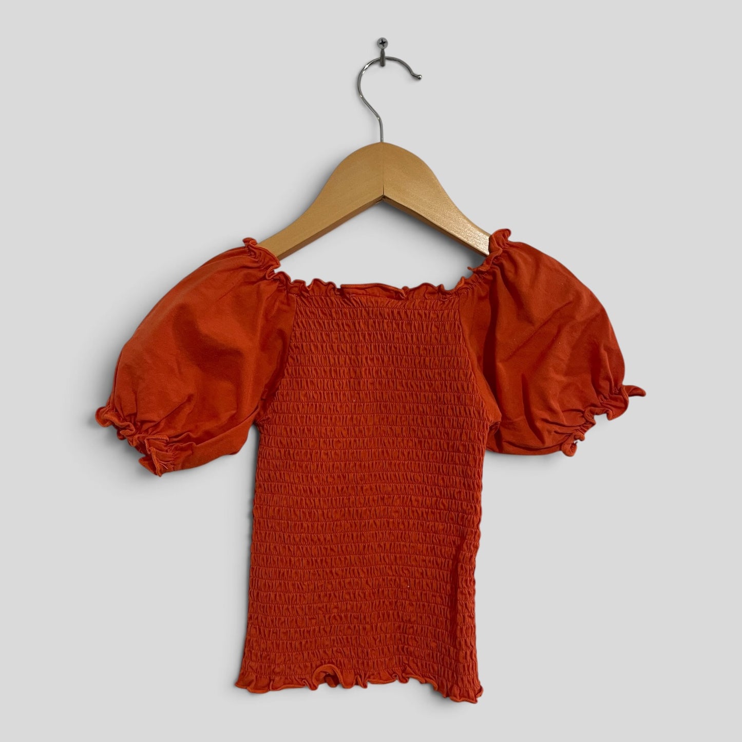 (2JNR) Mini Mango | Orange Blouse