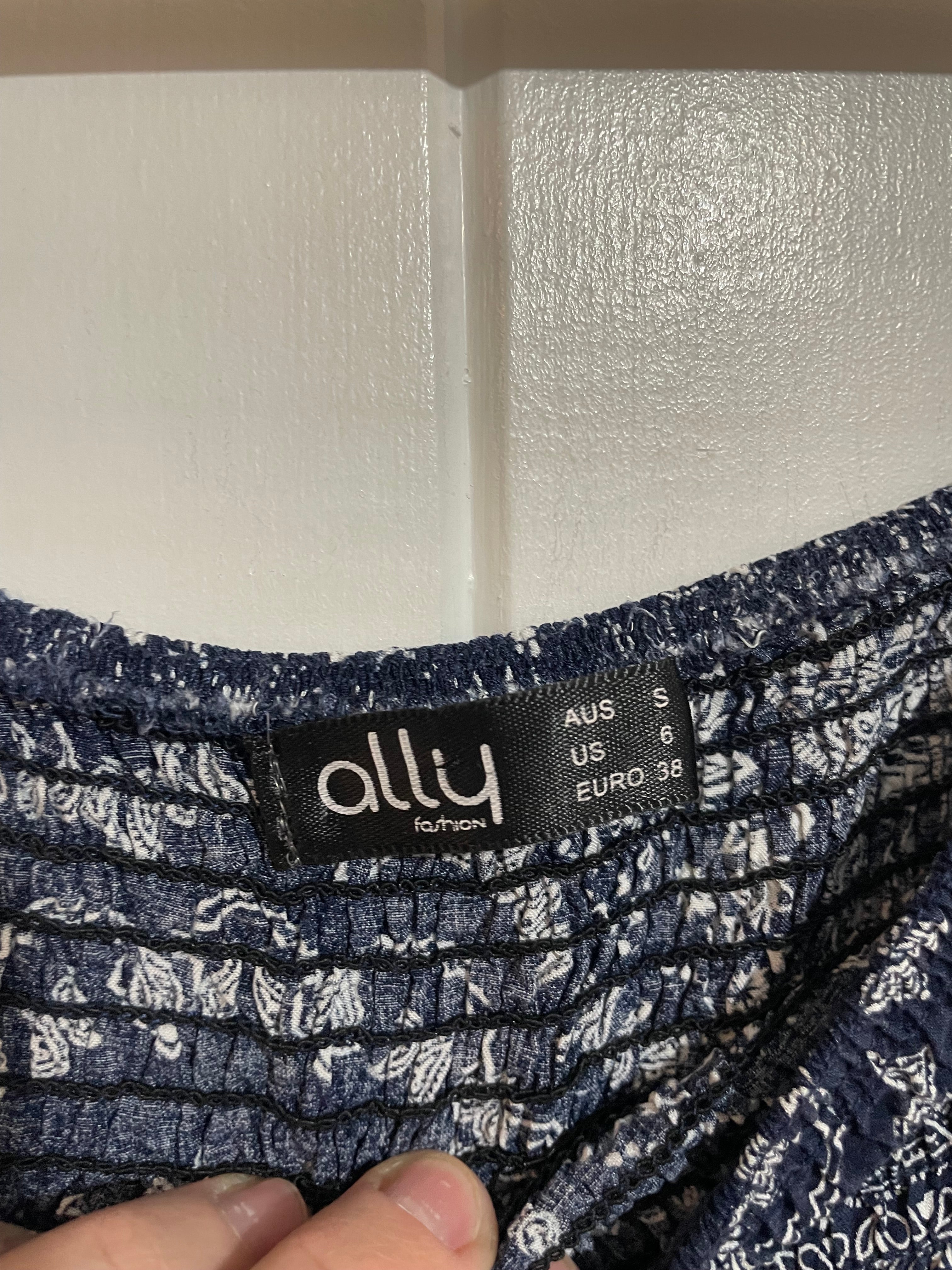 Image of (S) Ally | Navy Patterned Dress