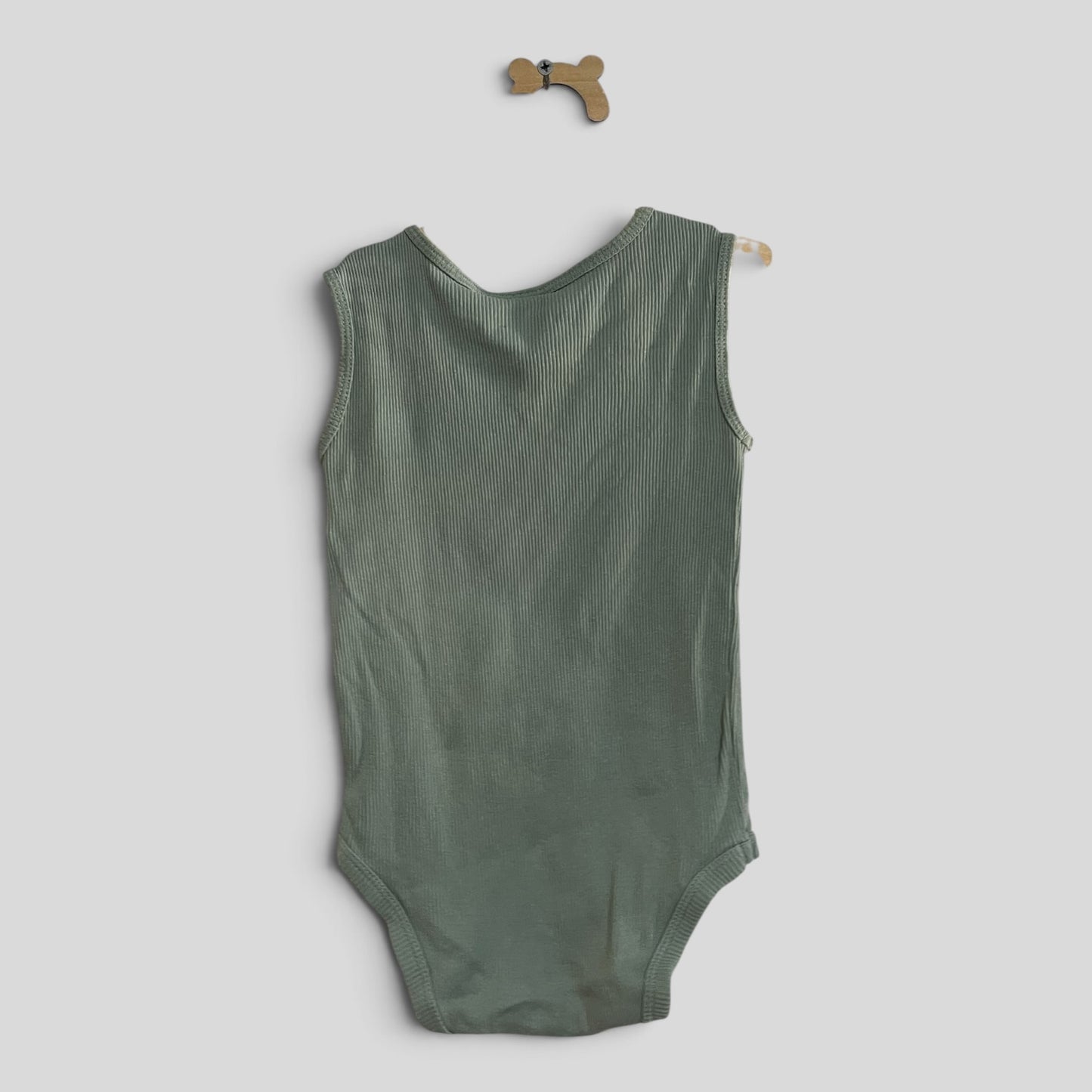 (2JNR) Anko | Green Ribbed Bodysuit