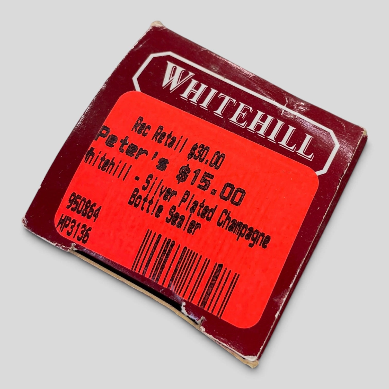 Image of Champagne Bottle Sealer | Whitehill |  BNWT
