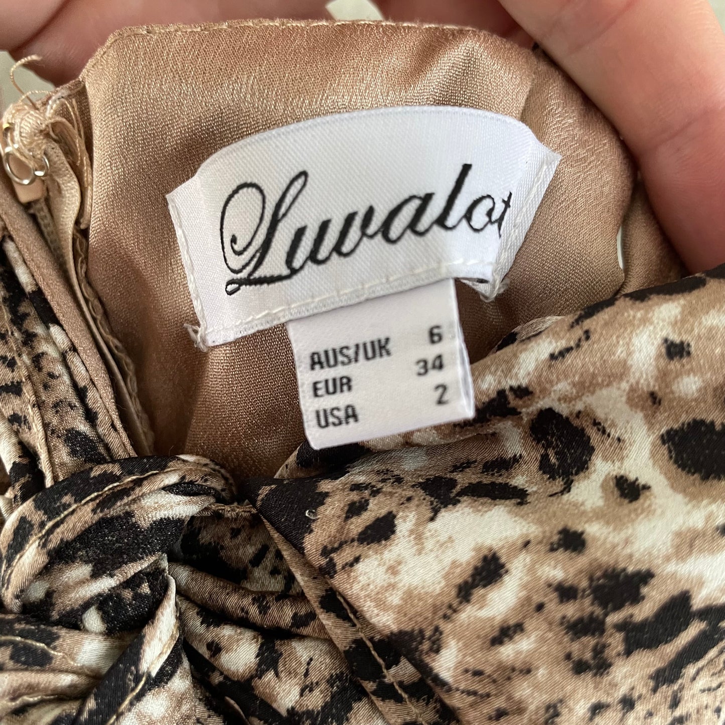 (6) Luvalot Animal Print Dress