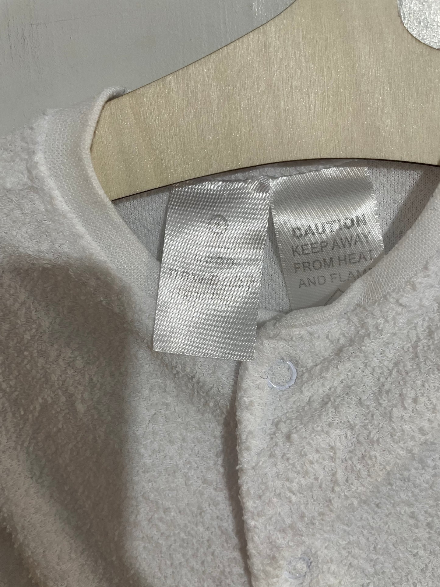 (0000JNR) Traget | White Towelling LS Onesie