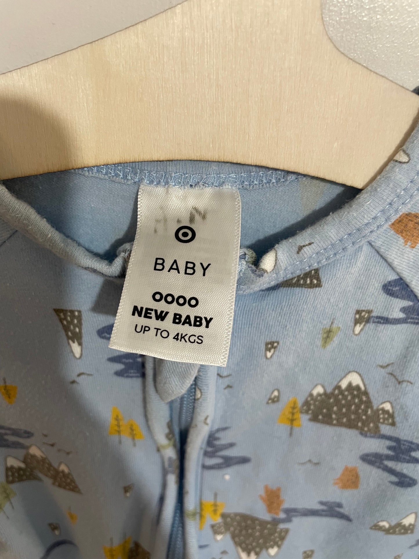 (000JNR) Target | Blue Mountain LS Onesie