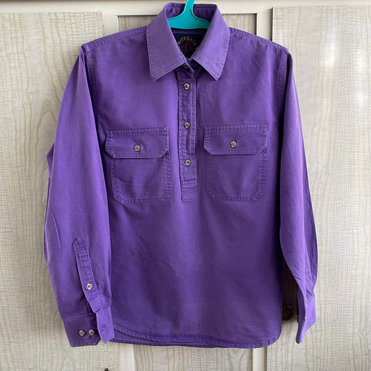 (6) Women's Purple Ritemate Work Shirt