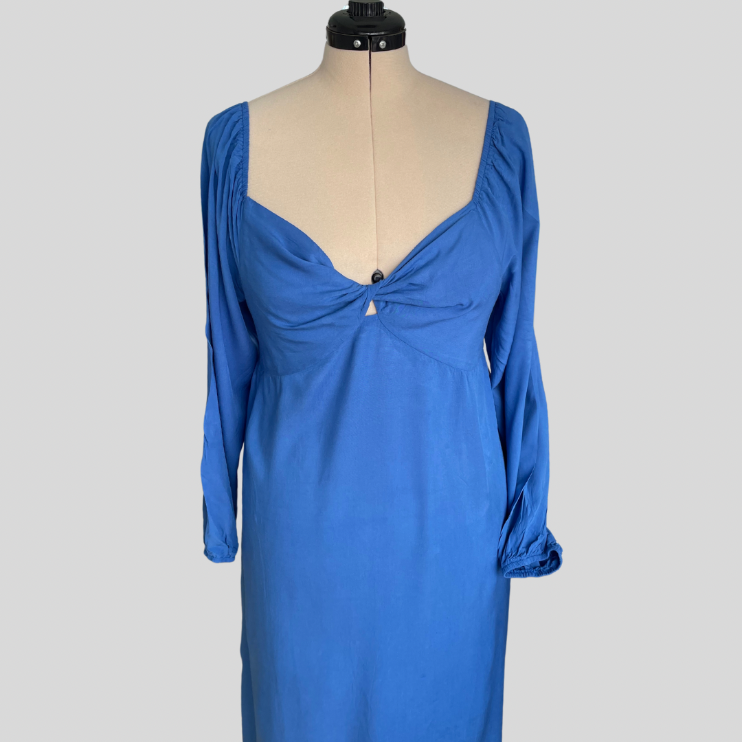 (14) Atmos & Here Blue Maternity Dress